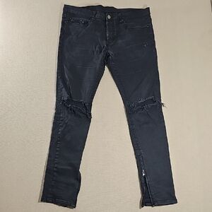 MNML Black Ripped Skinny Jeans